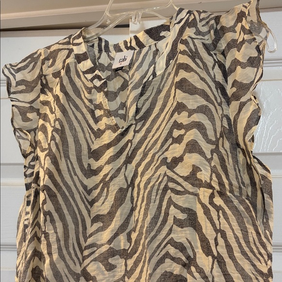 CAbi Zebra Pattern Blouse medium - Picture 2 of 5